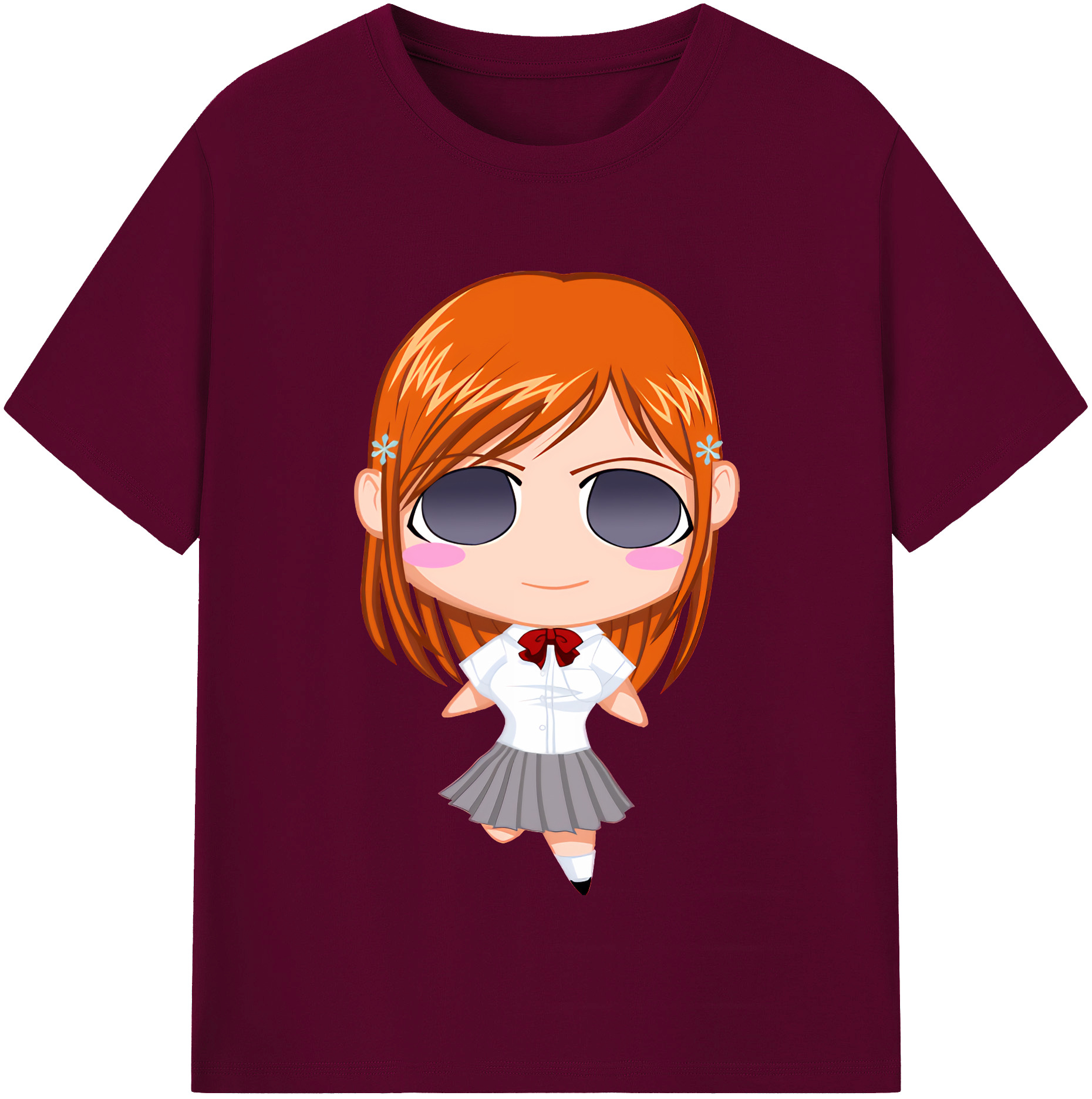 （画像用） ブリーチ 井上織姫（いのうえおりひめ） BLEACH Inoue Orihime レディースカジュアルプリントTシャツ（綿100％）